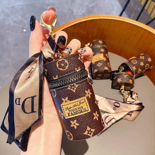 Mini Lipstick Case Keychain